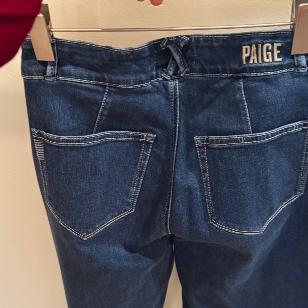 PAIGE Dark Blue Women's Flare Jeans - Picture 5 of 5